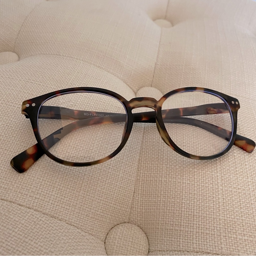 NWOT matte tortoise blue light glasses